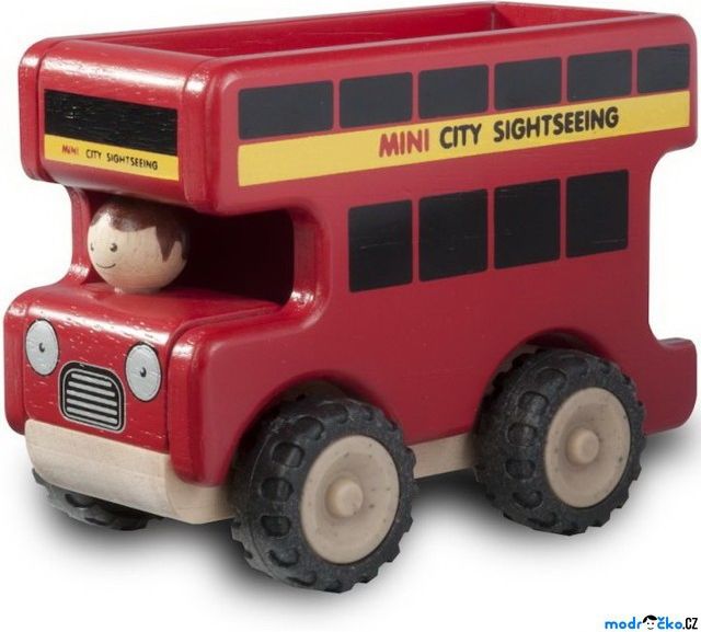 Auto - Miniworld, Vyhlídkový autobus dřevěný (Wonderworld) - obrázek 1