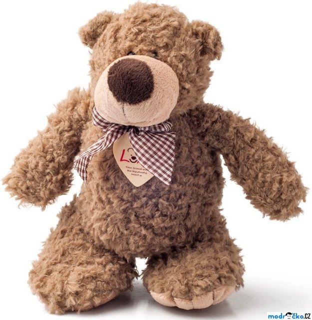 Lumpin - Medvěd Denis s mašlí, malý, 22cm - obrázek 1