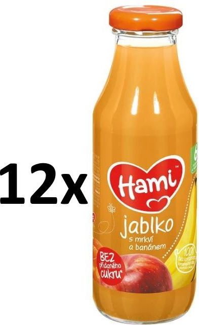 Hami Nápoj jablko, mrkev, banán - 12x300 ml - obrázek 1