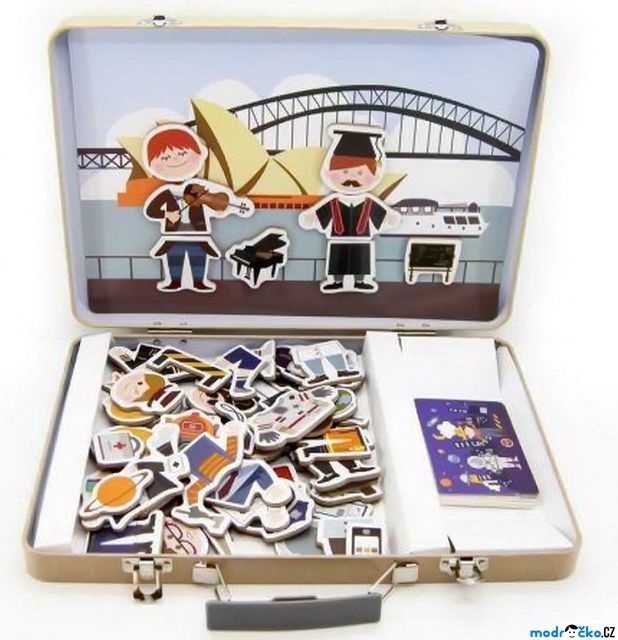 Puzzle magnetické - Kufřík, Povolání (Legler) - obrázek 1