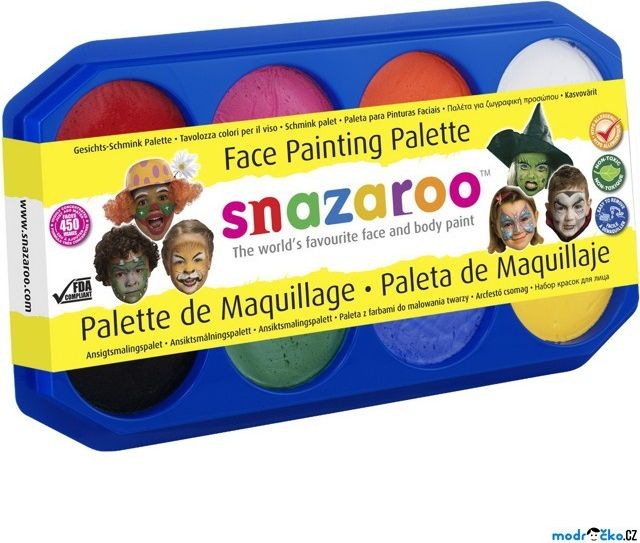 Snazaroo - Sada 8 barev na obličej, 8x18ml (450 obličejů) - obrázek 1