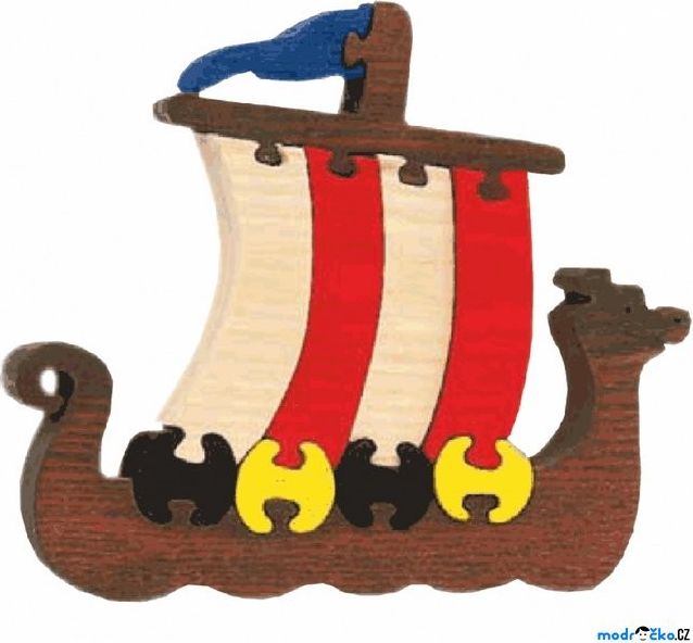 Puzzle z masivu - Velké, Vikingská loď (Fauna) - obrázek 1