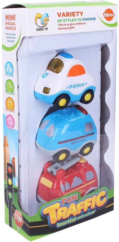 Wiky Vehicles Auta set 3 ks 8 cm - obrázek 2