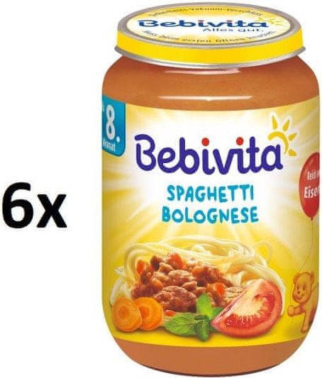 Bebivita Boloňské špagety - 6x220g - obrázek 1