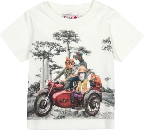 Boboli chlapecké tričko 104 krémová - obrázek 1