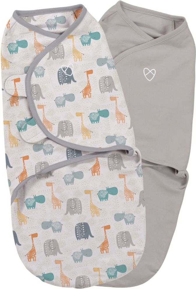 Summer Infant Zavinovačka SwaddleMe S džungle/šedá 2ks - obrázek 1