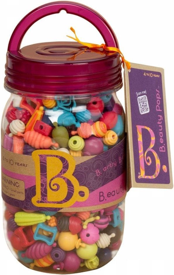 B.toys Spojovací korále a tvary Beauty Pops 275 ks - obrázek 1