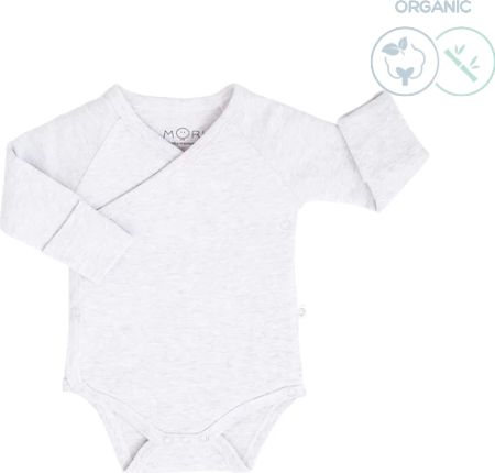 Mori kimono body z organické bavlny a bambusu šedé Velikost: 6 - 9 m - obrázek 1