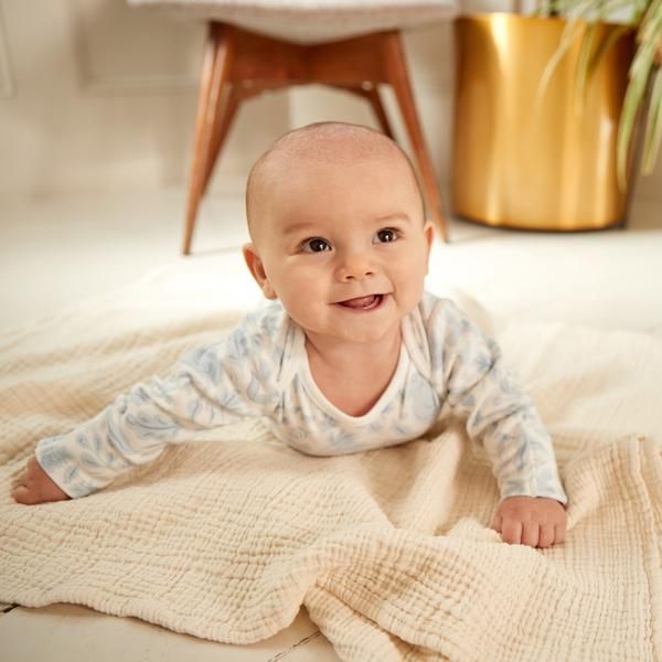 Mori body z organické bavlny a bambusu modré Velikost: 12 - 18 m - obrázek 3
