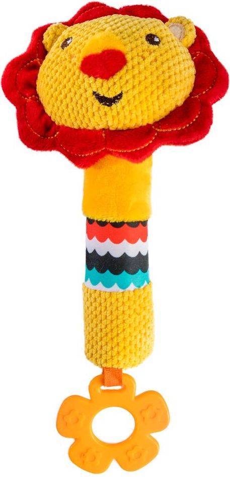 Fisher-Price Pískací chrastítko s kousátkem lev - obrázek 1