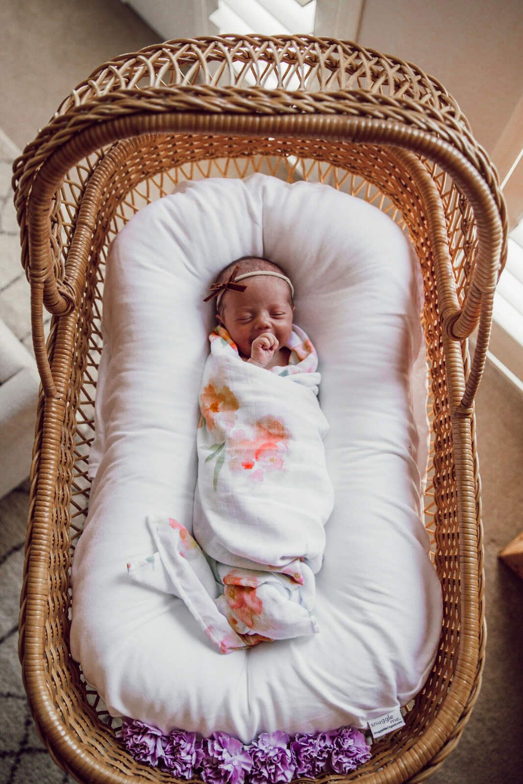 Snuggle Hunny Kids Organická mušelinová zavinovací plena sorbet bloom - obrázek 4