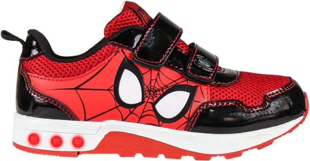 Disney chlapecké svítící tenisky Spiderman 26 červená/černá - obrázek 1