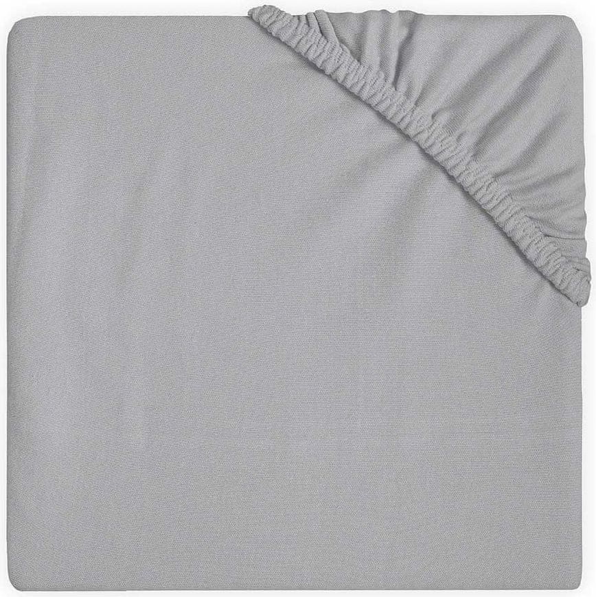 Jollein Prostěradlo Jersey double soft grey 60x120 - obrázek 1