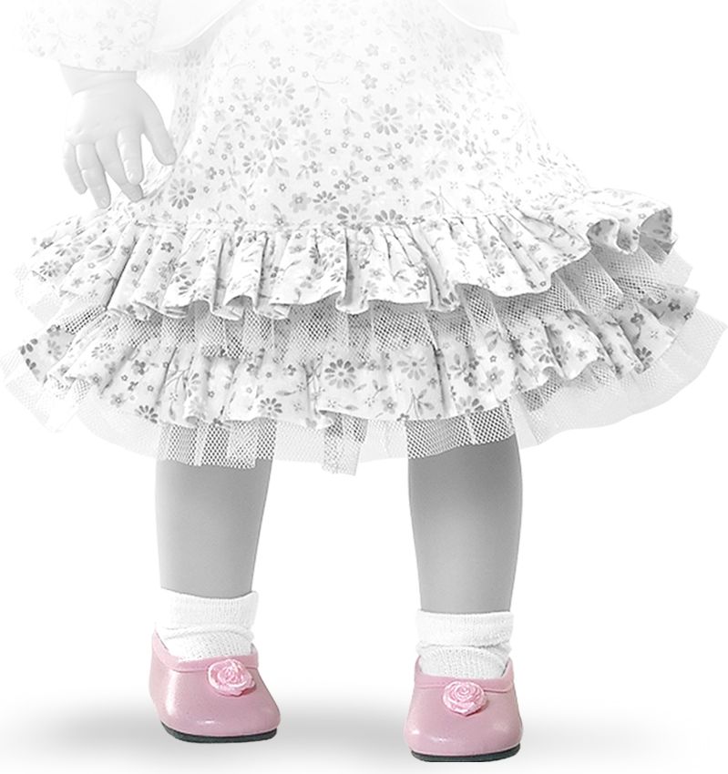 Růžové nízké boty s růžovou kytičkou - obrázek 1