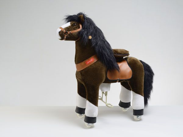 Ponnie Jezdící kůň Black Horse střední do 40 kg 80x35x93 cm - obrázek 1