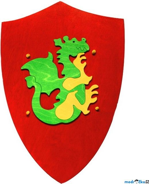 Dětská zbraň - Štít červený s drakem (Fauna) - obrázek 1