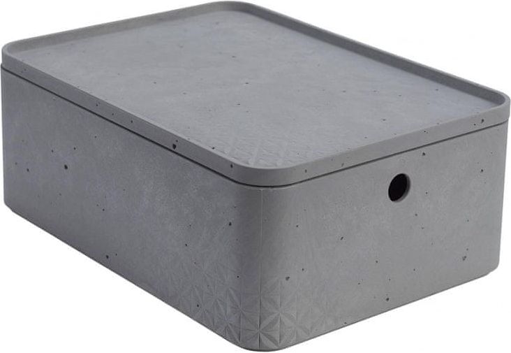Curver úložný box beton M s víkem - obrázek 1
