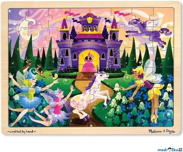 Puzzle na desce - Velké A3, Pohádkový sen, 48ks (M&D) - obrázek 1