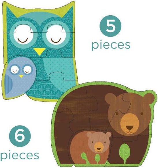 Petitcollage První puzzle lesní zvířátka - obrázek 3