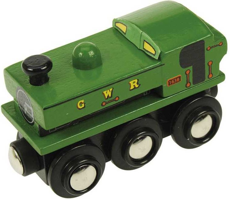 Bigjigs Rail Replika lokomotivy Kent & East Sussex + dvě koleje - obrázek 1