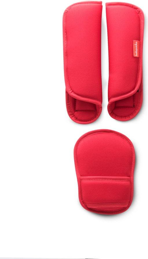More Babypack Polstrování pásů do autosedačky, červené - obrázek 1