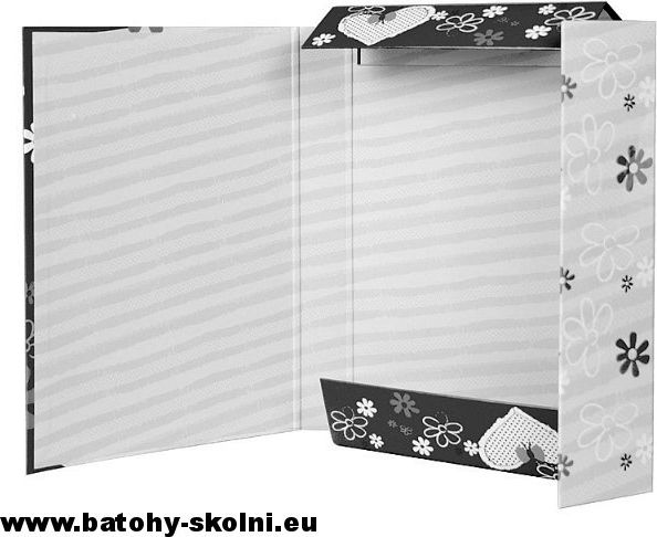 Školní box na sešity s klopou Stil A4 Dinosauři Camo Colour - obrázek 3