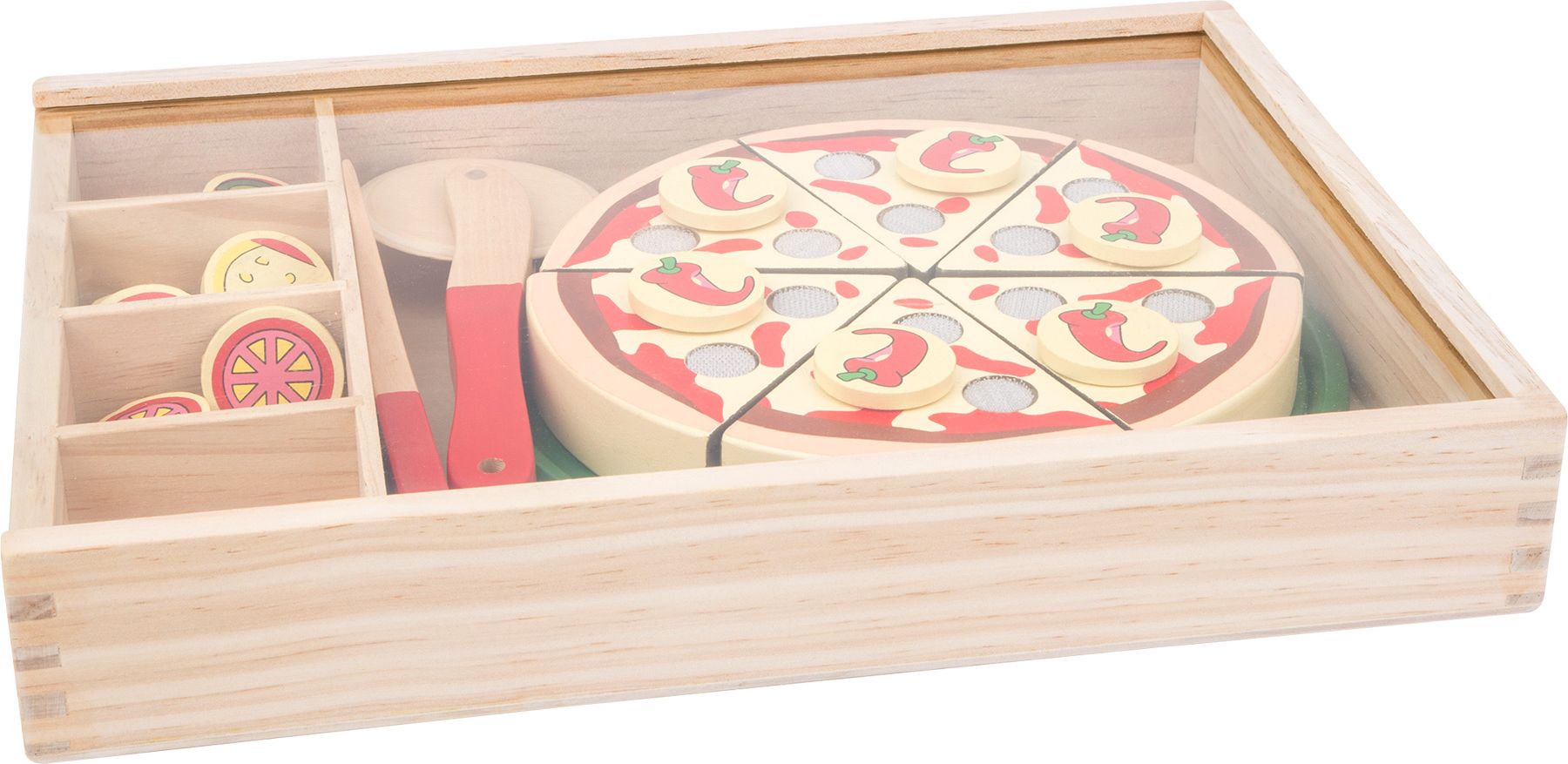 Small Foot Dřevěná sada pizza - obrázek 3