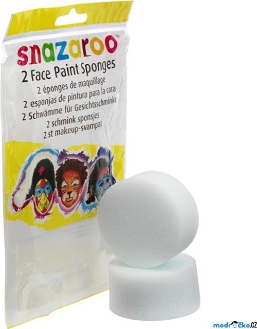 Snazaroo - Houbička bílá na obličejové barvy, 2ks - obrázek 1