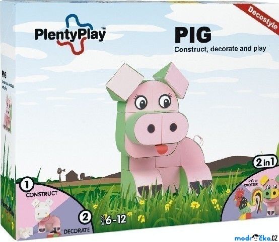 Plenty Play Decostyle - Stavebnice, Pig - obrázek 1