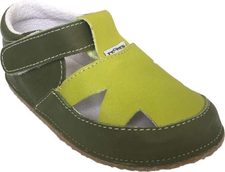 Bosé sandálky Pegres 1096 zelené Velikost: 18 - obrázek 1