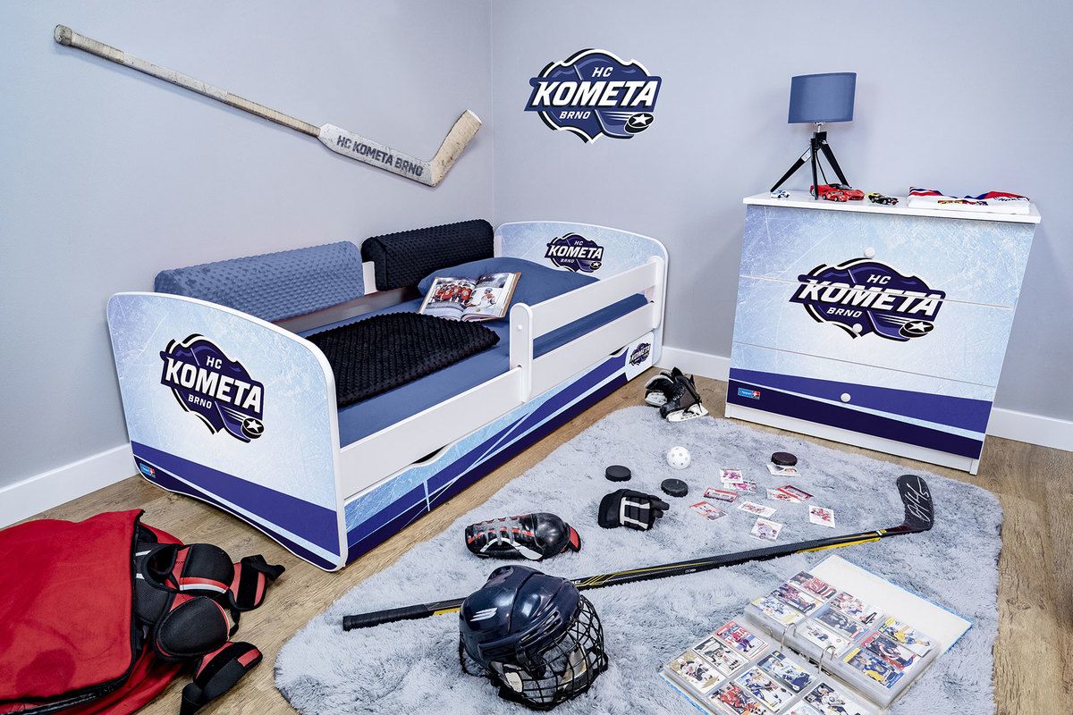 Hokejový pokojíček - HC Kometa Brno komoda - obrázek 1