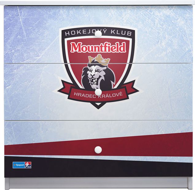 Hokejový pokojíček - Mountfield HK  postel + úložný prostor - obrázek 5