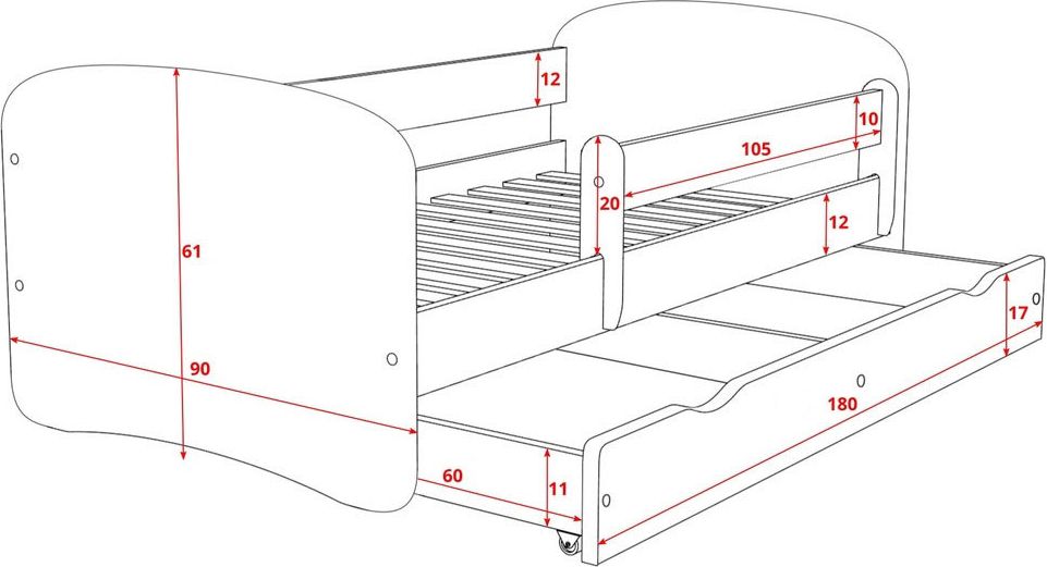 Hokejový pokojíček - Mountfield HK  postel + úložný prostor - obrázek 6
