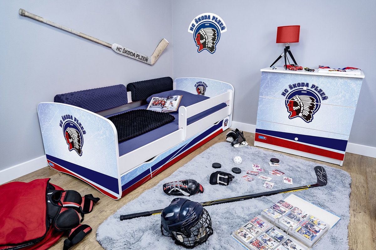 Hokejový pokojíček - HC Škoda Plzeň  komoda - obrázek 1