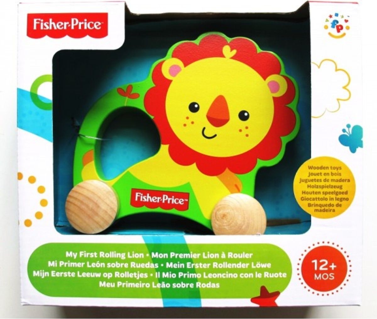 Fisher Price Lev na kolečkách dřevěný AD-FP-1000_1 - obrázek 2