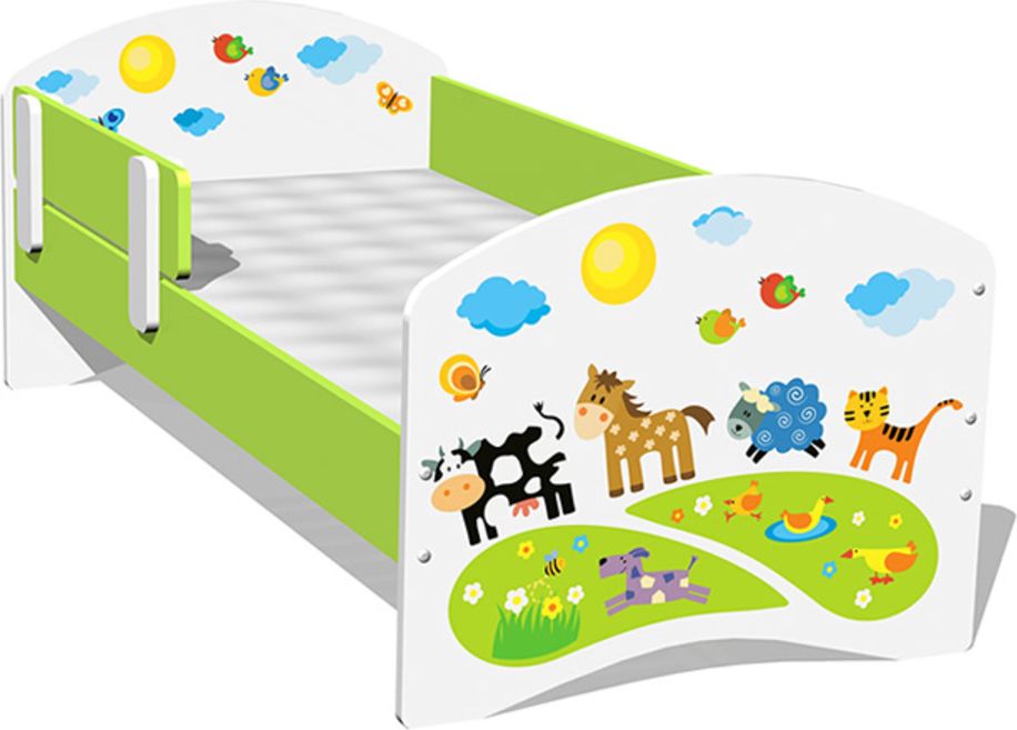 Dětská postel Ourbaby Farm bílá 160x70 cm - obrázek 1