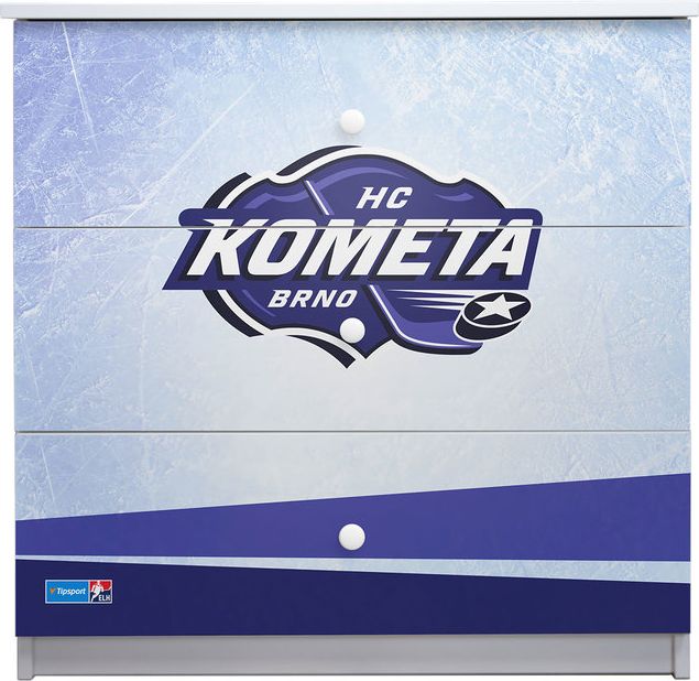 Hokejový pokojíček - HC Kometa Brno postel + úložný prostor - obrázek 5