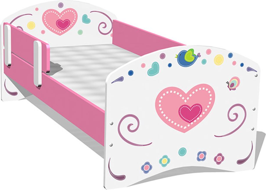 Dětská postel Ourbaby Sweet Flowers bílá 160x70 cm - obrázek 1