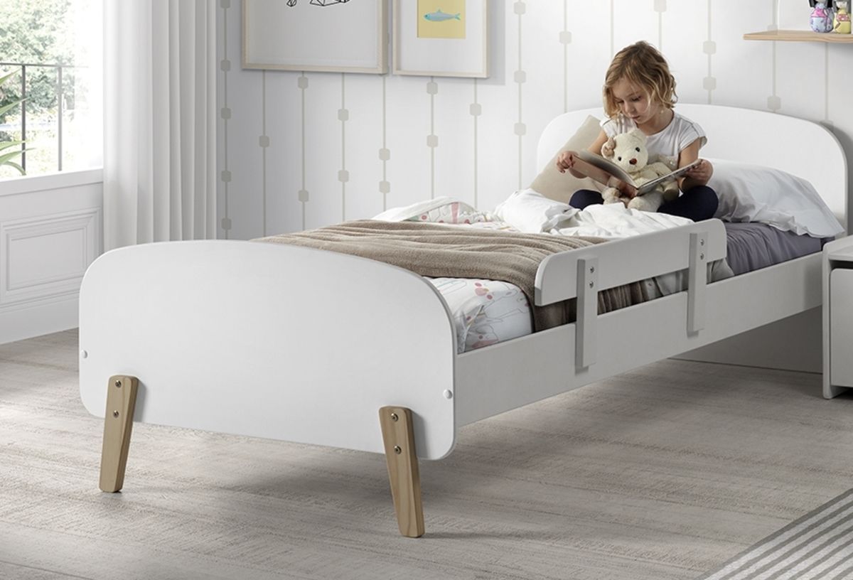 Dětská postel VIPACK FURNITURE Kiddy bílá 200x90 cm - obrázek 3