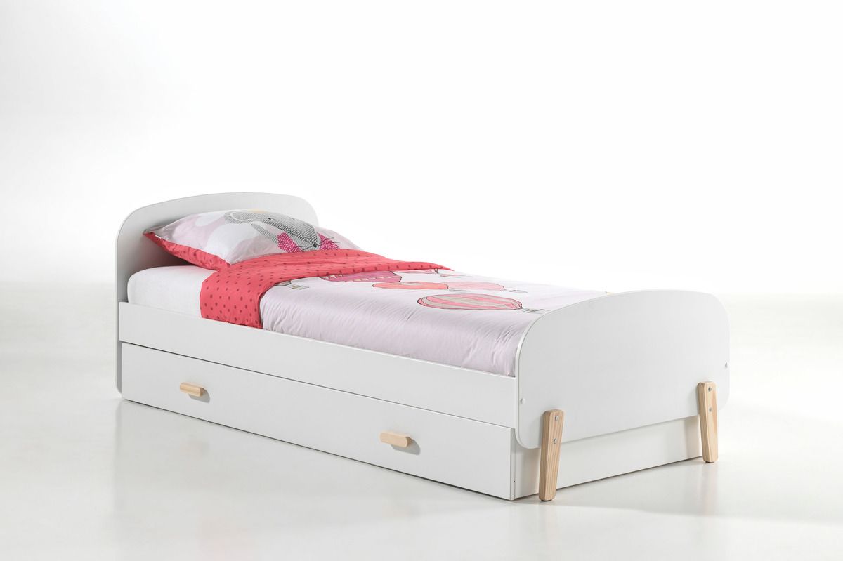 Dětská postel VIPACK FURNITURE Kiddy bílá 200x90 cm - obrázek 5