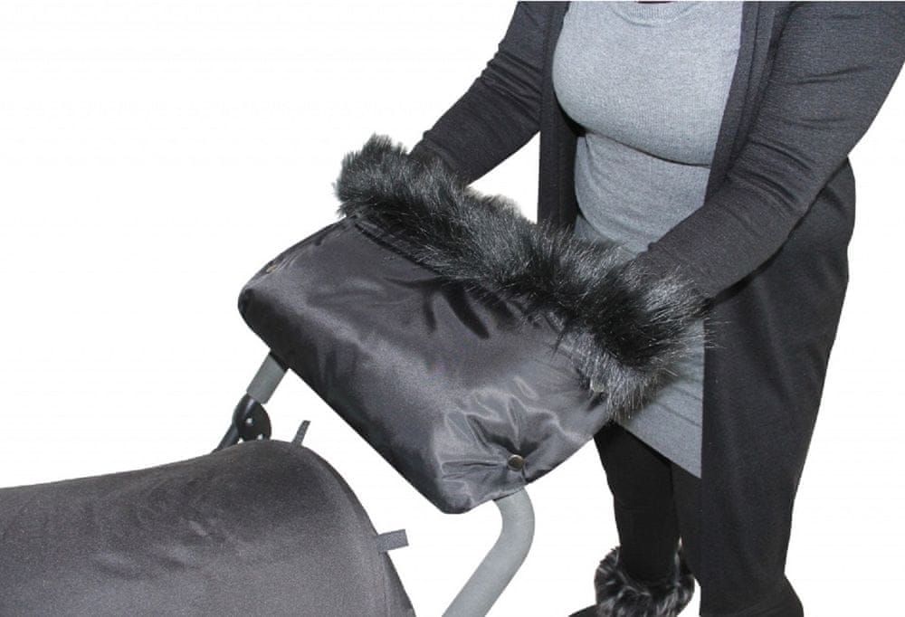 Emitex rukávník kočár LUXURY černá - obrázek 1
