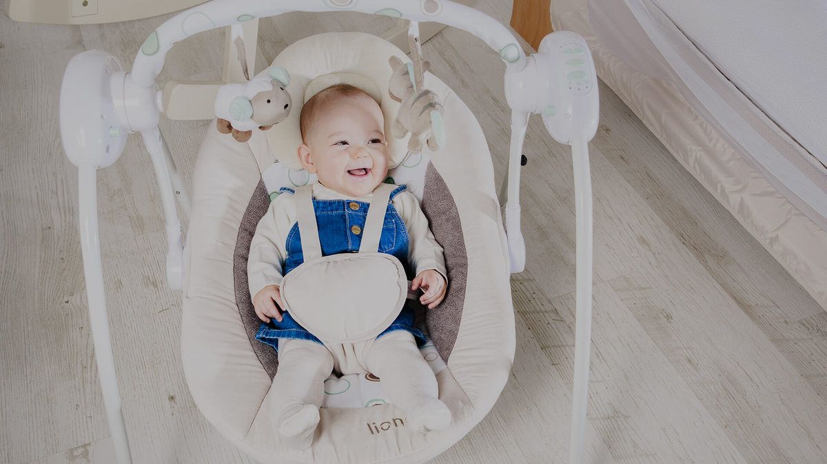 Dětské houpátko LIONELO Ruben růžová - obrázek 2