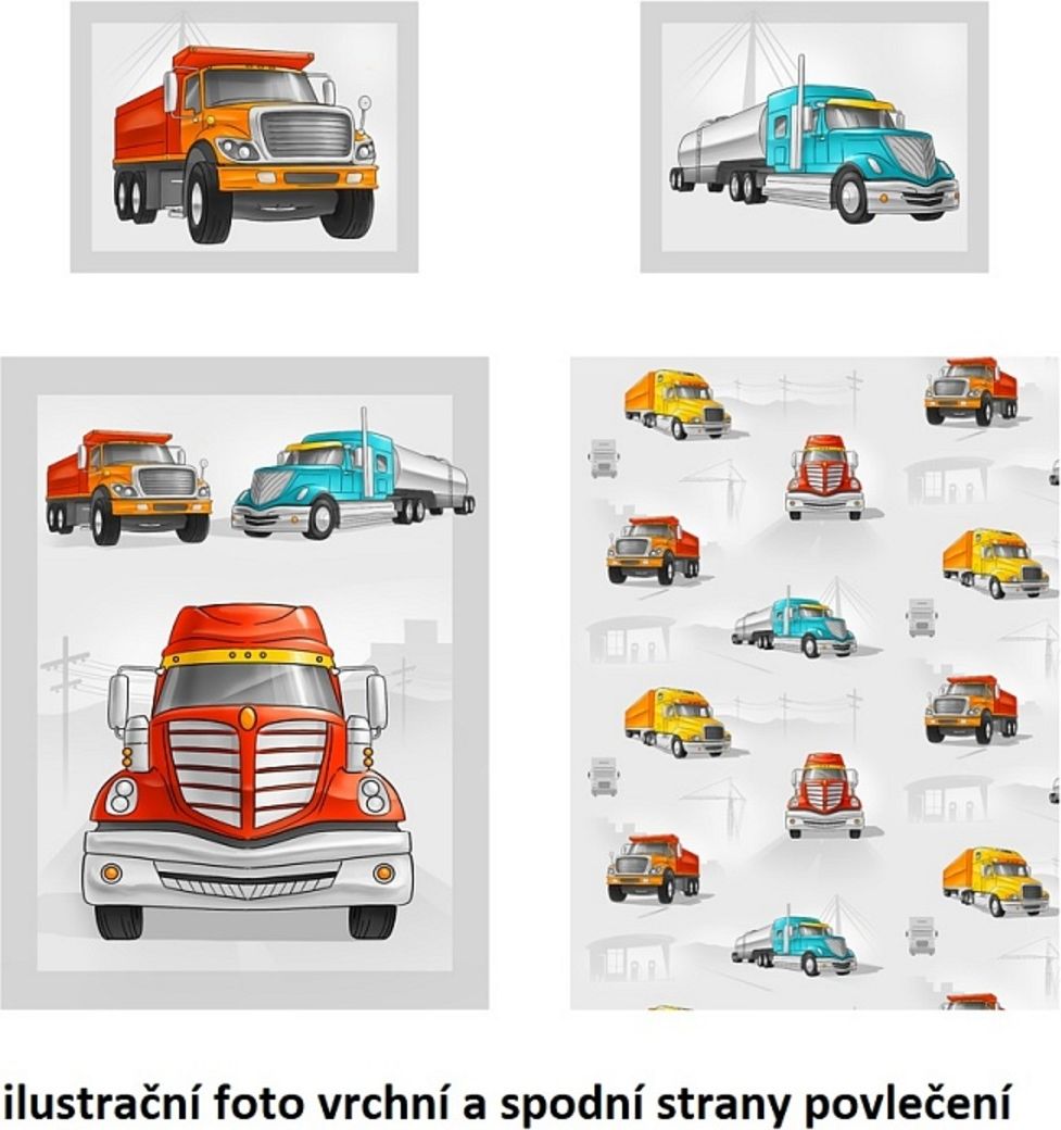 Povlečení Matějovský Lorry 200x140 cm - obrázek 2