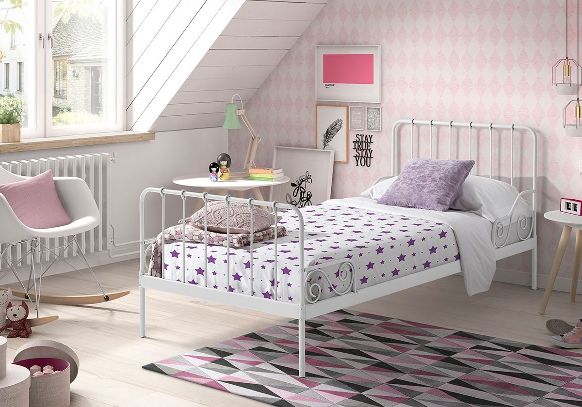 Dětská postel VIPACK FURNITURE Alice bílá 200x90 cm - obrázek 1