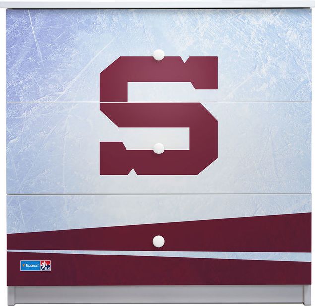 Hokejový pokojíček - HC Sparta Praha komoda - obrázek 5
