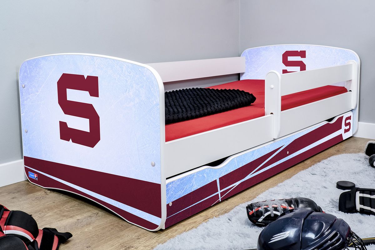 Hokejový pokojíček - HC Sparta Praha postel + úložný prostor - obrázek 2