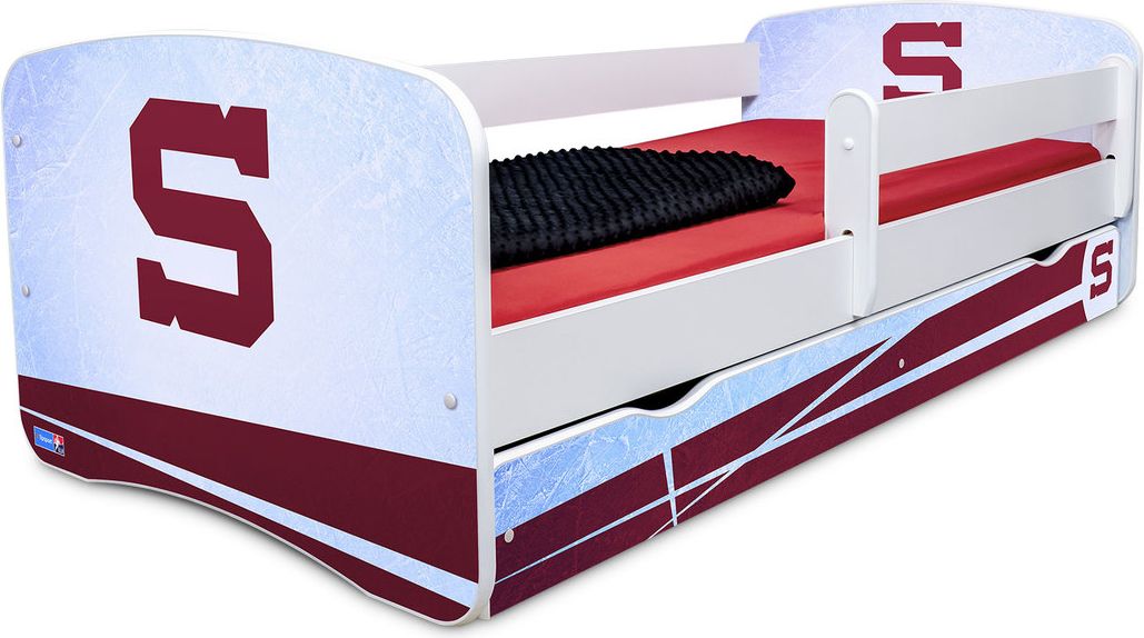 Hokejový pokojíček - HC Sparta Praha postel + úložný prostor - obrázek 4