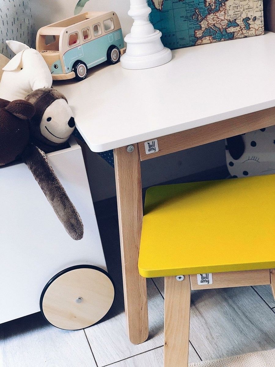 Dětská židle Woody Yellow - obrázek 3