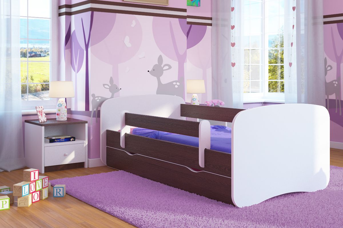 Dětská postel Ourbaby Loki hnědá 180x80 cm - obrázek 1