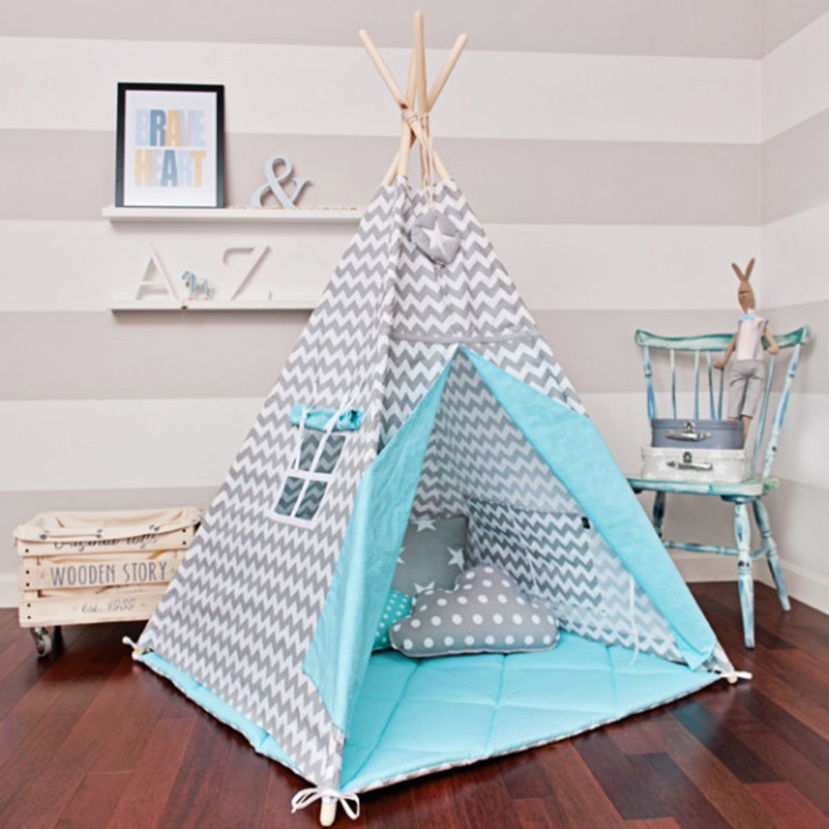 Teepee Magický tyrkys teepee + podložka - obrázek 1